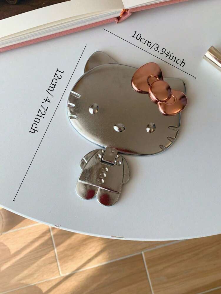 Sanrio Hello Kitty Cartoon Handheld Mirror – Cute Portable Makeup Mirror with Handle or Stand