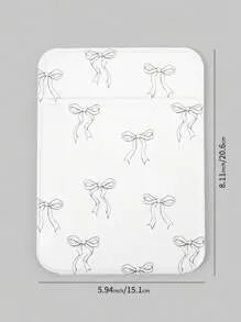 ROMWE Kawaii Minimalist Style Tabletop Folding Makeup Mirror – Pink 3D Bow Design Vanity Mirror