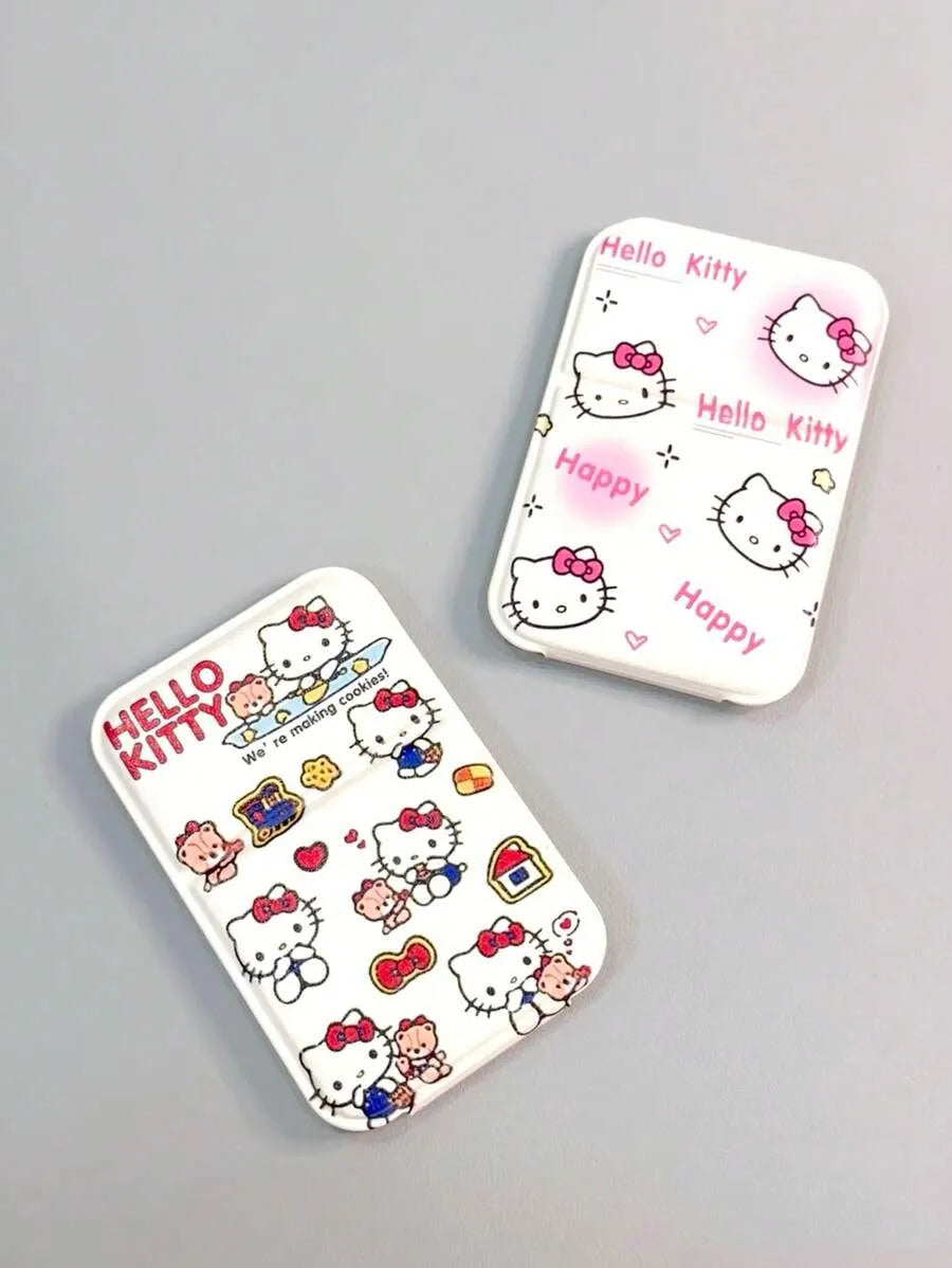 Sanrio Hello Kitty Portable Folding Makeup Mirror – Compact Travel Mirror for Girls, Offices, and Dormitories
