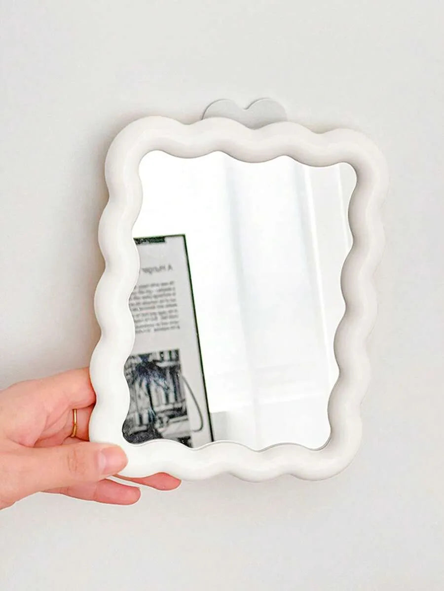 1pc Folding Makeup Mirror, Dopamine Desktop Portable Mirror, 90° Adjustable Stand And Wall Mountable