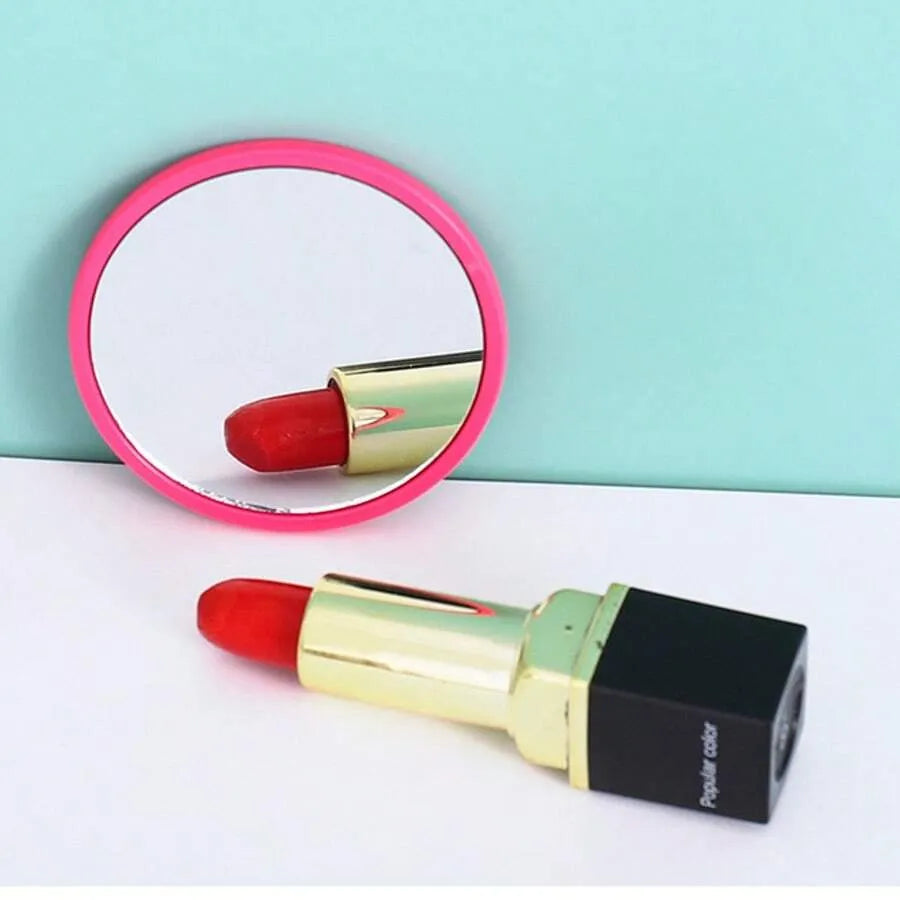 Round HD Small Mirror – Portable Makeup Mirror (Compact Travel Mirror)