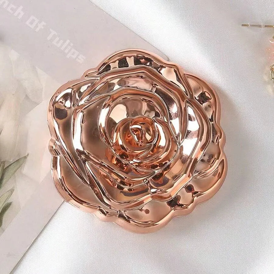 Rose Compact Mirror – Exquisite and Convenient to Carry, Ideal for Wedding Gifts and Party Decorations