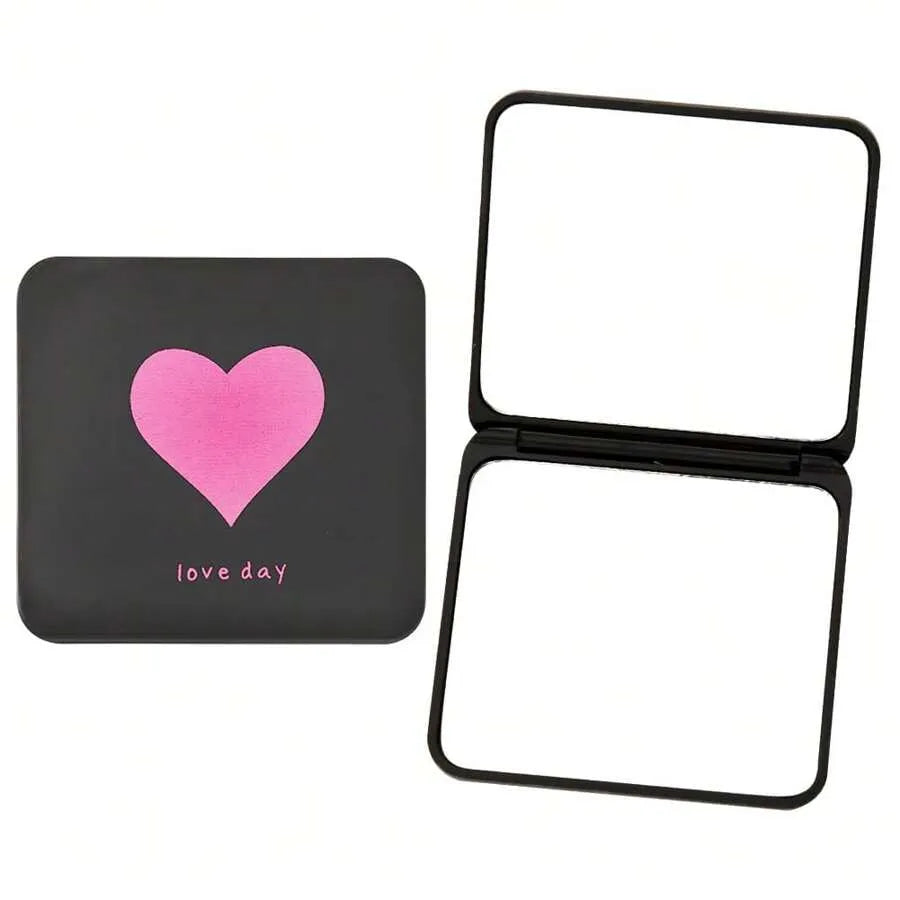 1PC Portable Mini Folding Compact Makeup Mirror With High Appearance And Premium Sense