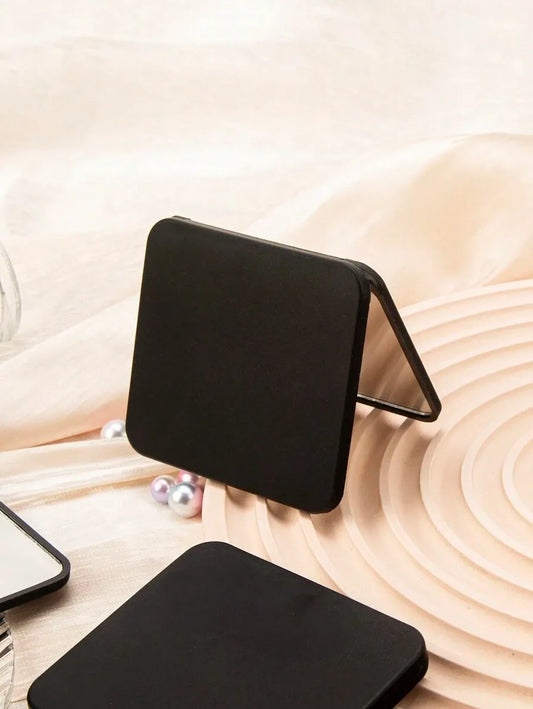 1pc Portable Double-Sided Square Makeup Mirror